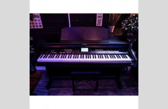 Used Technics SX-PR54 Satin Mahogany Digital Piano Complete Package (SN:KNMFA001223) - Image 1